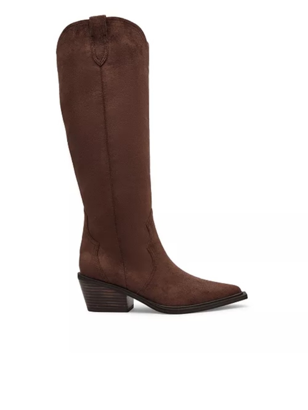 Dolce Vita Tall Brown Suede Western Over-the-Knee Boot